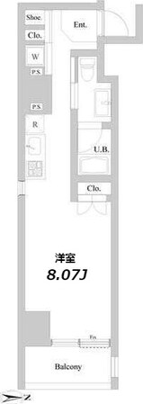ミリアレジデンス北新宿の物件間取画像
